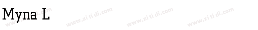 Myna Light字体转换
